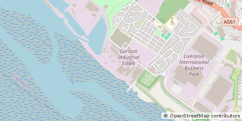 Map of Liverpool, Merseyside