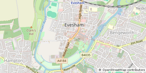 Map of Basingstoke, Worcestershire