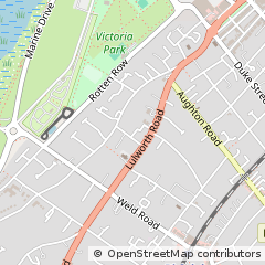 Map of Southport, Merseyside