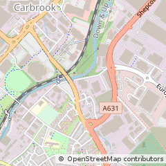 Map of Sheffield, South Yorkshire