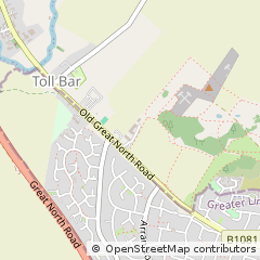 Map of Little Casterton, Stamford