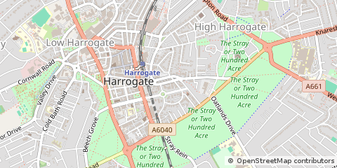 Map of Harrogate, North Yorkshire