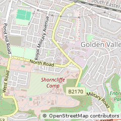 Map of Folkestone, Kent