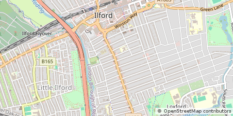 Map of Ilford, Essex