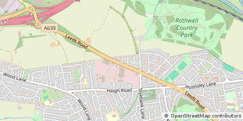 Map of Leeds, West Yorkshire
