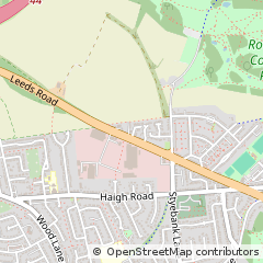 Map of Leeds, West Yorkshire