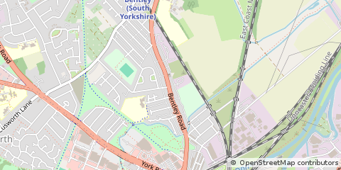 Map of Doncaster, South Yorkshire