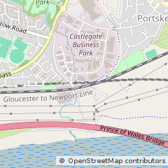 Map of Caldicot, Monmouthshire
