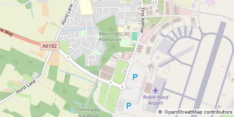 Map of Auckley, Doncaster, South Yorkshire
