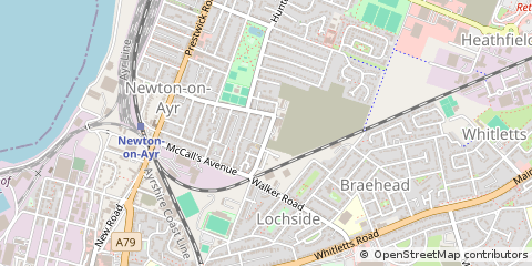 Map of AYR, Ayrshire