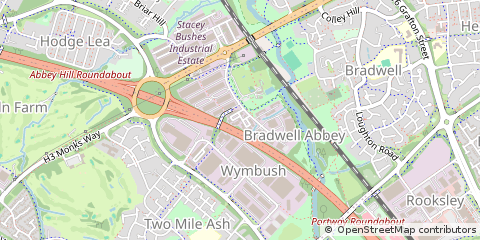 Map of Milton Keynes