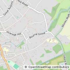 Map of Farnham, Surrey