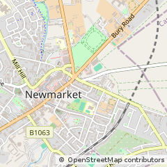 Map of Newmarket, Suffolk