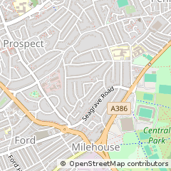 Map of Plymouth, Devon