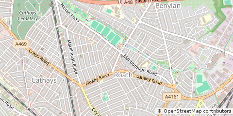 Map of Cardiff