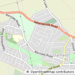 Map of Barnsley, South Yorkshire