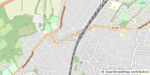 Map of Brentwood, Essex
