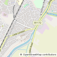 Map of Spalding, Lincs
