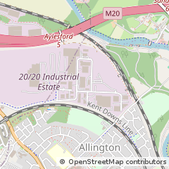 Map of Maidstone, Kent