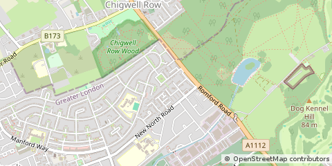 Map of Chigwell