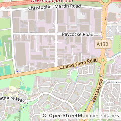 Map of Basildon, Essex