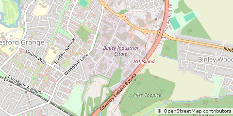 Map of Coventry, West Midlands