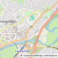 Map of Carmarthen
