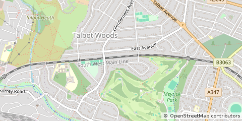 Map of Bournemouth