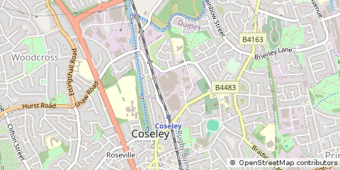 Map of Bilston, West Midlands