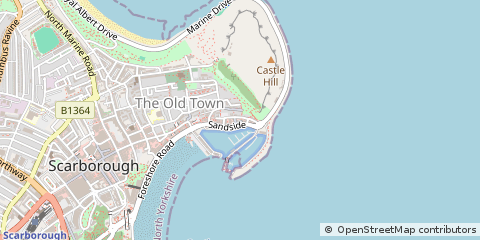 Map of Scarborough, North Yorkshire