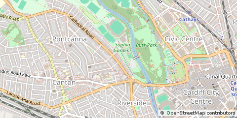Map of Cardiff