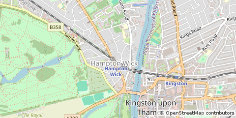 Map of Kingston Upon Thames
