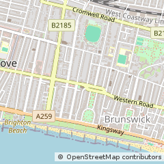 Map of Hove, East Sussex
