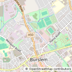 Map of Stoke-on-Trent, Staffordshire