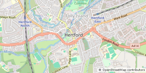 Map of Stansted, Essex