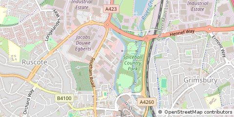 Map of Banbury, Oxfordshire