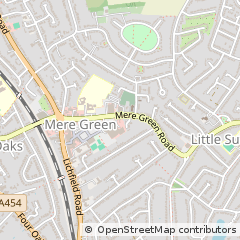 Map of Sutton Coldfield