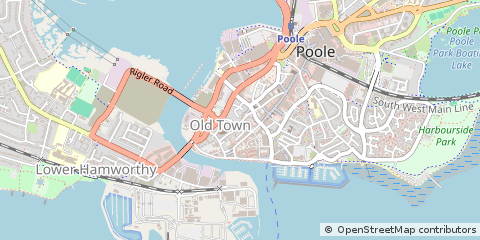 Map of Poole, Dorset