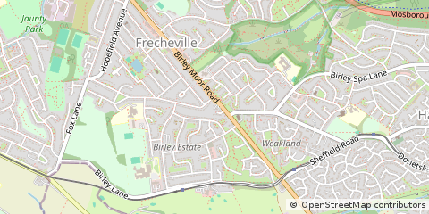 Map of Sheffield