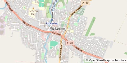 Map of North Yorkshire