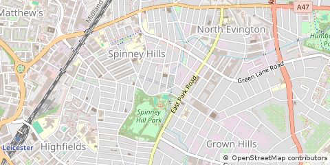 Map of Leicester