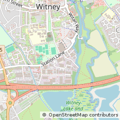 Map of Witney, Oxfordshire
