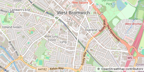 Map of West Bromwich