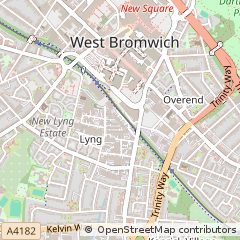 Map of West Bromwich