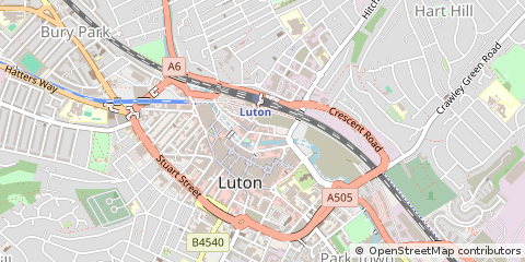 Map of Luton