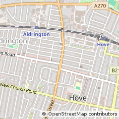Map of Hove, East Sussex