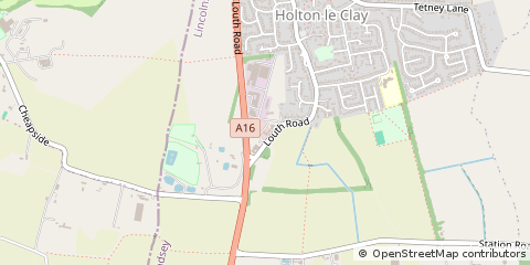 Map of Grimsby, N E Lincolnshire