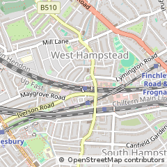 Map of West Hampstead, London