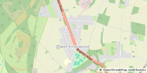 Map of Tadworth, Surrey
