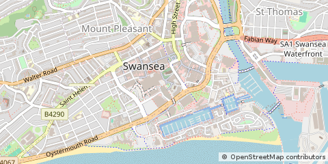 Map of Swansea
